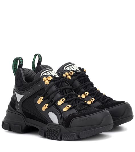 gucci flashtrek sneaker aus leder|gucci flashtrek black.